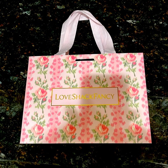 Love shack fancy shopping bag. Small size good for perfumes small accessories. - Picture 1 of 10